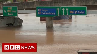 At least 45 dead in South Africa floods  BBC News [upl. by Suivatna]