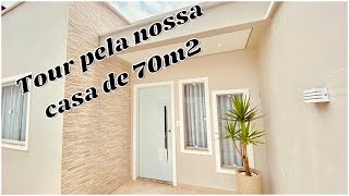 TOUR PELA NOSSA CASA DE 70m2 [upl. by Ennovihc]