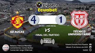 EnVivo  Aucas vs Técnico Universitario [upl. by Aisad]