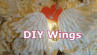 DIY WINGSHANDMADE WINGSHow to make Angels wings [upl. by Naillimxam]