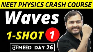 WAVES IN ONE SHOT  PART 1  All Concepts  Shortcuts and PYQs  NEET Physics Crash Course [upl. by Ettezel]